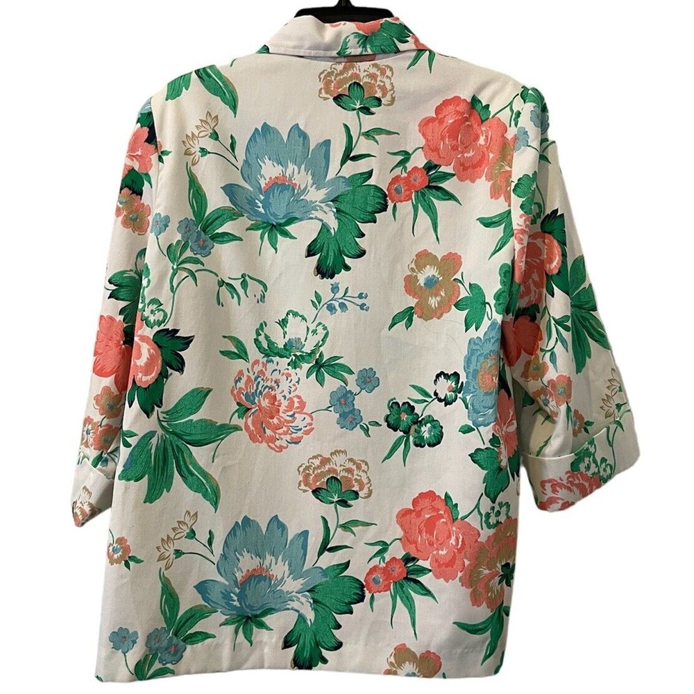 Cape Cod Match Mates Women's Blazer/Jacket Size 16-Multicolor Floral - Picture 9 of 9
